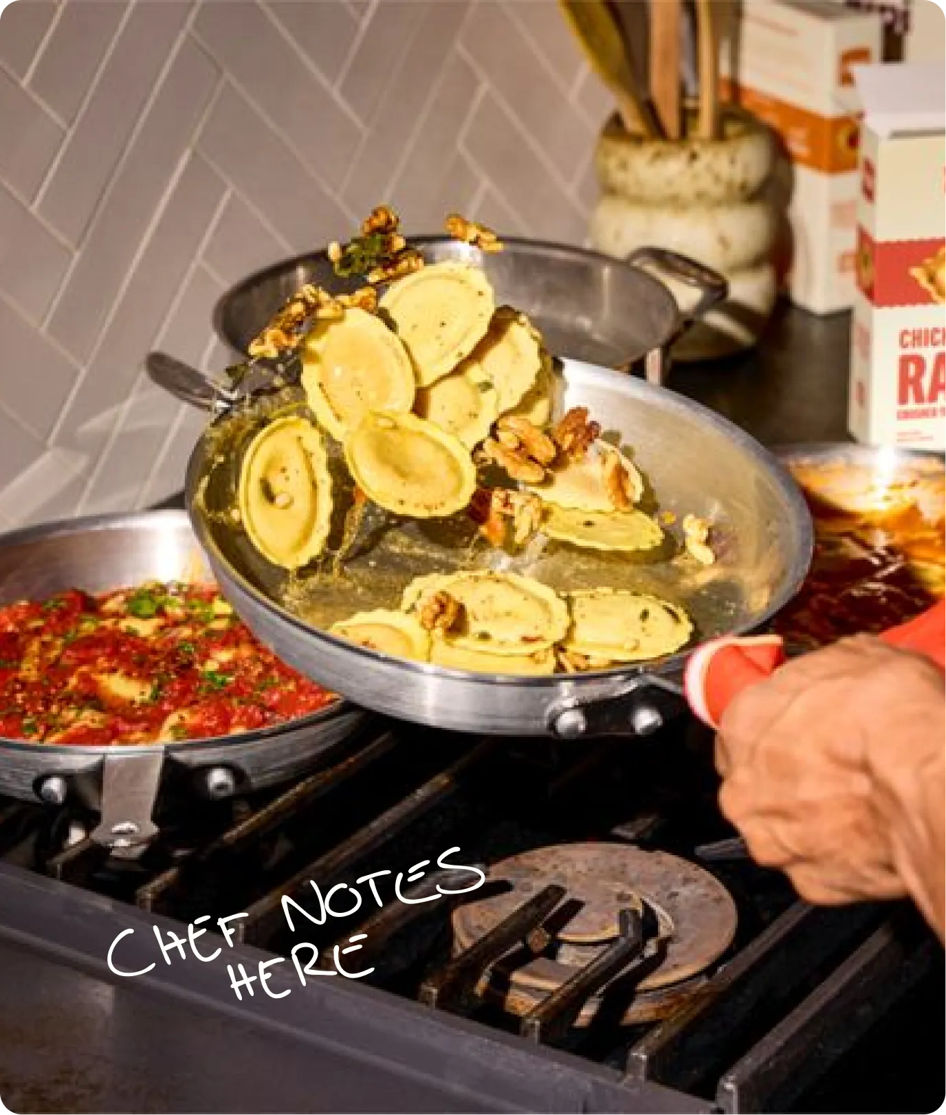 Sausage and Broccoli Orecchiette with Garlic & Herb Butter